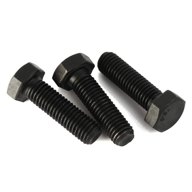 [Australia - AusPower] - M6 x 25mm Hex Head Screw Bolts, Fully Threaded, Alloy Steel Grade 12.9, Black Oxide Finish, Quantity 25 M6-1.0 x 25mm 