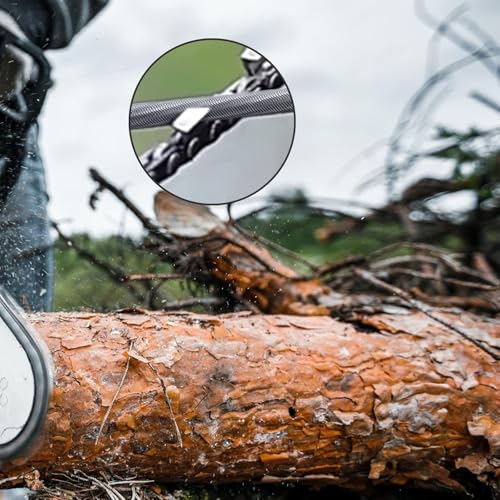 Pack of 6 4.8 mm File for Chainsaw Files Chainsaw Round File | Hardened steel alloy round files for repairing and sharpening saw chains, chainsaw chain sharpening tools 4.8MM