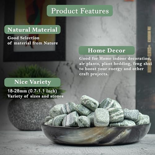 BEZAVO Swiss Opal Crystal Stones Bulk Natural Tumbled Home Decor, 1 LB