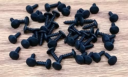 Small Wild West Hardware clavos nail head with hammered effect and screw shank, pack of 50