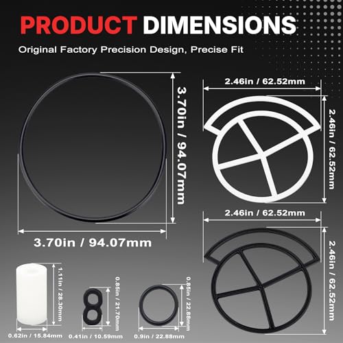 Fit4drive water softener seal kit for Kenmore, GE, Whirlpool, and North Star systems