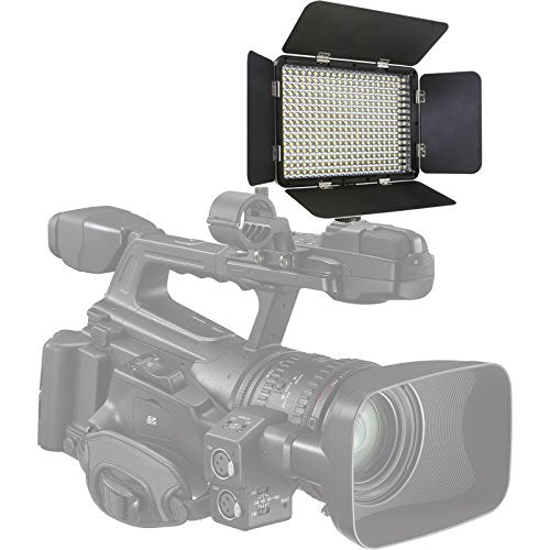 Vidpro LED-330 Photo and Video Light Kit - On Camera Panel LED Light - Adjustable and Dimmable Light Fits Cameras Video Camcorders and DLSR w/Hot Shoe Includes Rechargeable Battery Diffuser and More