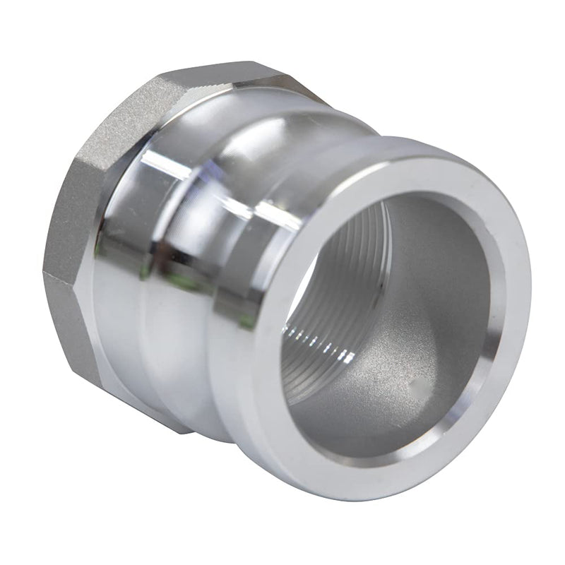 [Australia - AusPower] - 2 pcs Aluminum cam lock fittings (2" Part A) cam groove hose fitting camlock fittings, Male Adapter Female NPT Thread camlock fitting (2) 2 