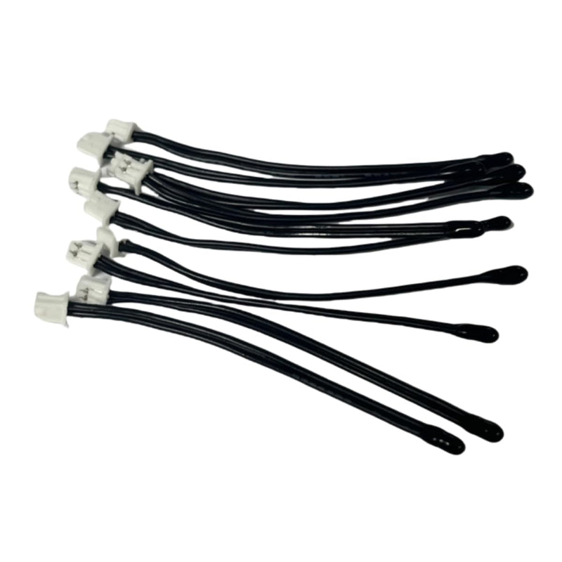 [Australia - AusPower] - 10Pcs NTC Thermistor Epoxy Probe MF52D 103F3950 10K ohm 3950B 1% Length 55mm 2.17 Inch Temperature Sensor with SH1.25 2Pin Terminal 