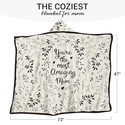 Vprintes You Are The Most Amazing Wearable Blanket - Mothers Day Gifts for Mom - Birthday Gifts for Mom from Daughter Son