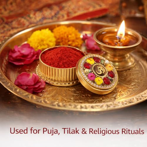 Red Sindoor Powder for Women Puja Tilak | Kumkum for Hindu Rituals, Suhaag & Festivals | Natural Red Sindoor | 10g