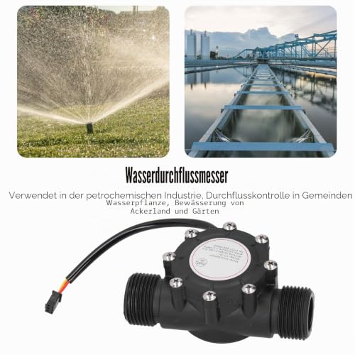 YF-G1 G1 Inch Male Thread Water Flow Sensor Hall Flow Meter Central Air Conditioning Swimming Pool Flow Meter DC3-24V