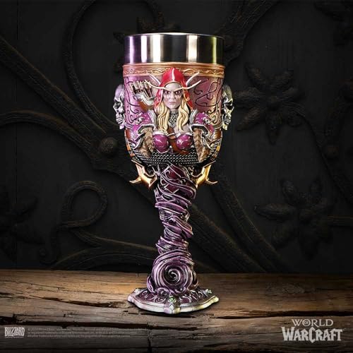 Nemesis Now World of Warcraft Sylvanas Goblet, 19.5cm, Banshee Queen Collectible Drinkware, Officially Licensed WoW Merchandise