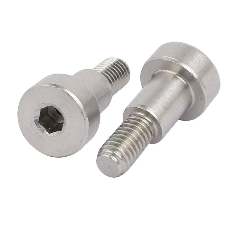[Australia - AusPower] - uxcell 10pcs 304 Stainless Steel Hex Socket Shoulder Bolt 8mm Shoulder Dia 10mm Shoulder Length M6 Thread 8mm x 10mm 