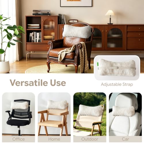 Neck Support Recliner Pillow for Recliner Chair, Soft Head Pillow for Couch Sofa for Pain Relieve (Beige) Beige Wedge