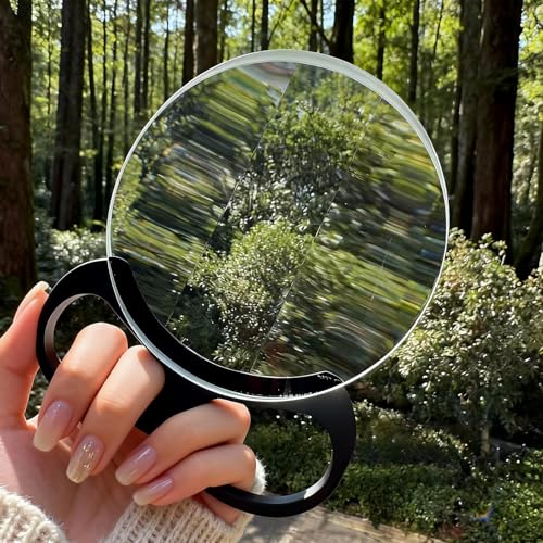 Handheld Diopter Lens Filter Ghost Prism Lens Photography Fractal Foreground Blur for Effect Camera Prism 100mm Handheld Ghost Filter (Circular)