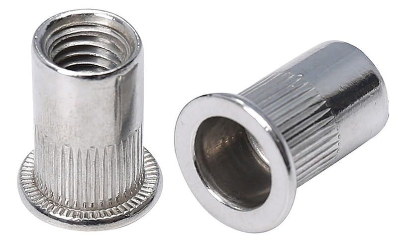 [Australia - AusPower] - M6 Rivet Nuts 100-Piece Stainless Steel Rivnuts Threaded Insert Nutsert Metric 6mm M6 