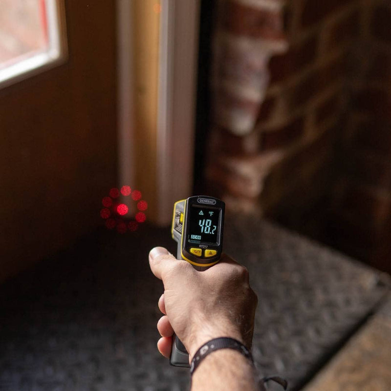 [Australia - AusPower] - General Tools Non-Contact Infrared Thermometer #IRT217, Laser Temperature Gun, Thermal Detector, 10:1 Distance to Spot Ratio 