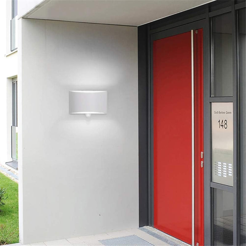 [Australia - AusPower] - SERDEN LED Hardwired Motion Sensor Light Indoor Wall Sconce, Motion Sensor Wall Light Indoor Sconce Wall Aluminum Modern Wall Sconce for Living Room Hallway Stair 7W Cool White(Not Battery Operated) 1 PACK 6000K Cool White 