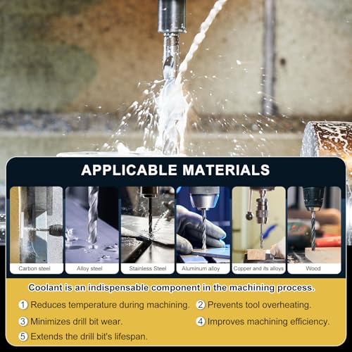 PATIKIL 12.4mm carbide jobber drill bit for stainless steel and hard metal, 130° point angle