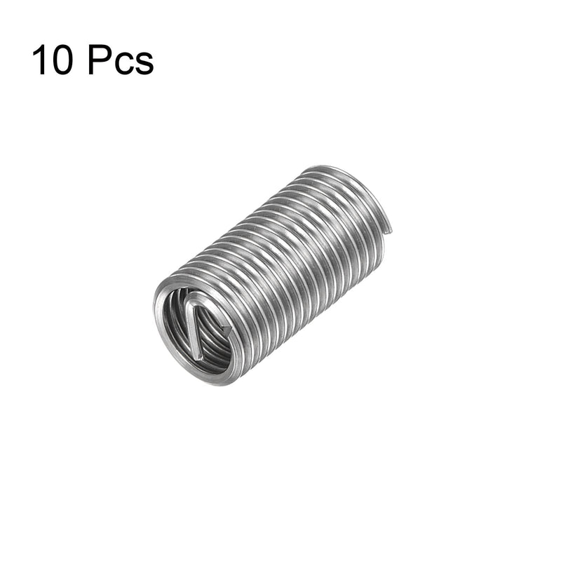 [Australia - AusPower] - 10pcs Wire Thread Inserts M10 x 1.5 3D 304 Stainless Steel Helical Coiled Wire Threaded Sleeve 