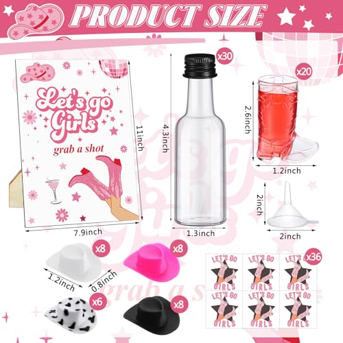 Reallnaive 117 Pcs Let's Go Girls Bachelorette Party Favors Decorations