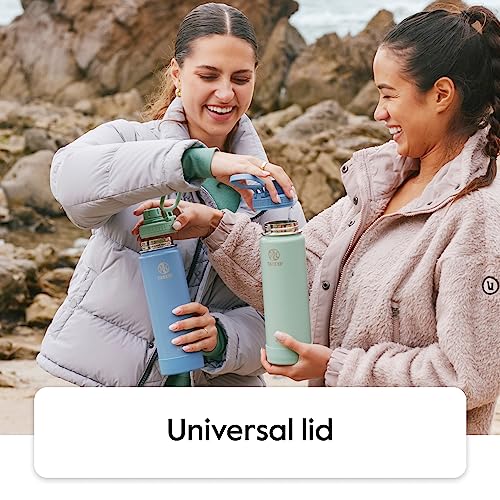 Takeya Actives Water Bottle with Spout Lid - Bottle with Double Stainless Steel Insulation - Dishwasher Safe & BPA-Free - Bottle with Spout Lid & Removable Bumper - 40 oz, Pink Lavender 40 Ounces