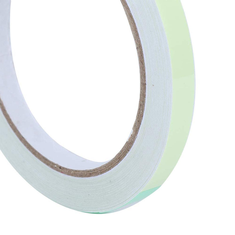Photoluminescent Safety Tape, High Bright Glow Guidance Marker for Stairs Walls Green Adhesive Film 10mm x 10m 1 Roll