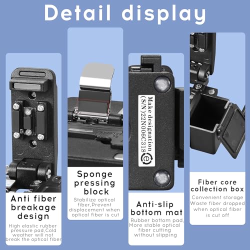 BAOSHLA X5 optical fiber cleaver, high-precision fiber cutting tool for clean, accurate cuts