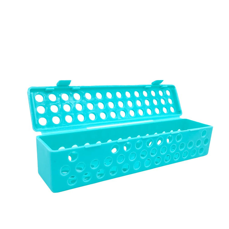 [Australia - AusPower] - Dental Instrument Sterilizat Case Plastic Autoclavale Cassette Case Medical Surgical?Instrument?Disinfection Container Tray Green 
