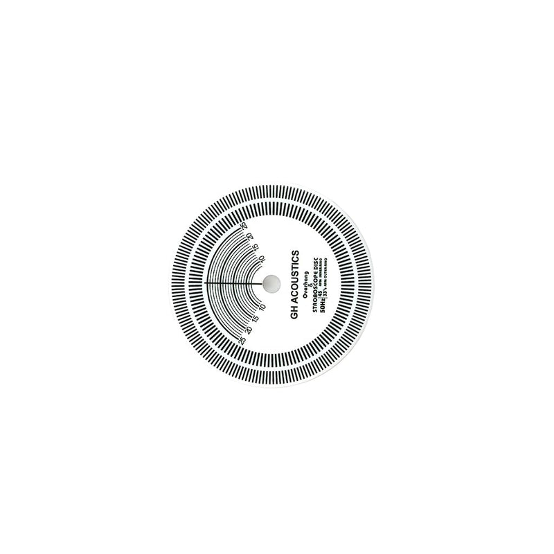 Alnicov LP Strobe Disc Turntable Calibration Strobe Disc Speed Adjust with Double Sided Speedometer for LP Record Lovers