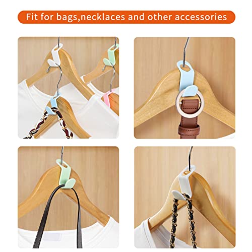 SLMT Clothes Hanger Connector Hooks 200PCS Space Saving Hanger Extender Hooks Closet Organizer for Plastic Hangers 200