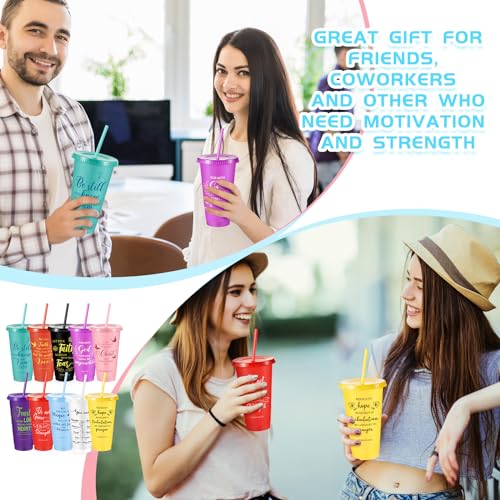 Uiifan 30 Pcs Christian Gifts Cups Bulk for Women, Fresh Color, Bible 24 oz - Bible