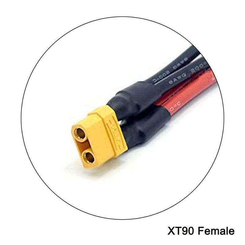 [Australia - AusPower] - 2pcs XT90 Plug Parallel Battery Connector Cable XT90 Connector Style Parallel Y-Harness for Quadcopters Multirotors RC LiPo Battery Male and Female Connectors XT90 Parallel Cable 