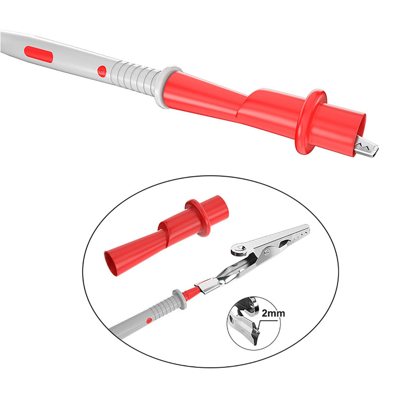 [Australia - AusPower] - 4PCS 10A 1000V Multimeter Push On Insulated Alligator Clips Multi Testers for Electrical Testing 