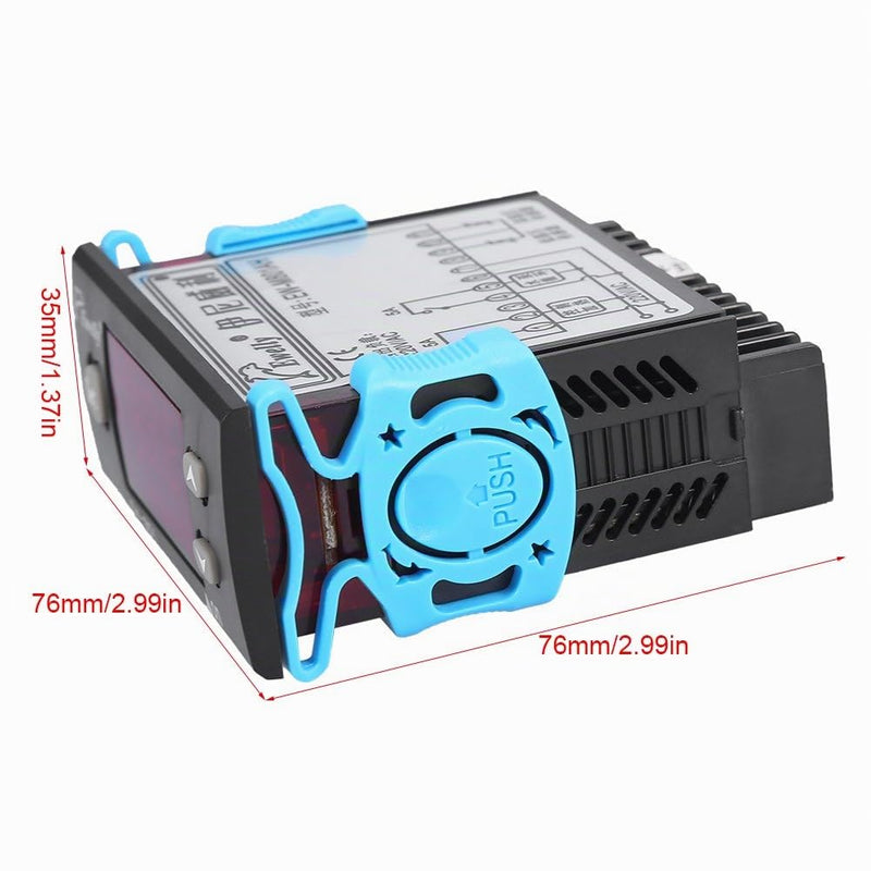 AC 220V 5A All-Purpose Digital Temperature Difference Controller Differential Thermostat with Sensor Probe for Solar Water Heater