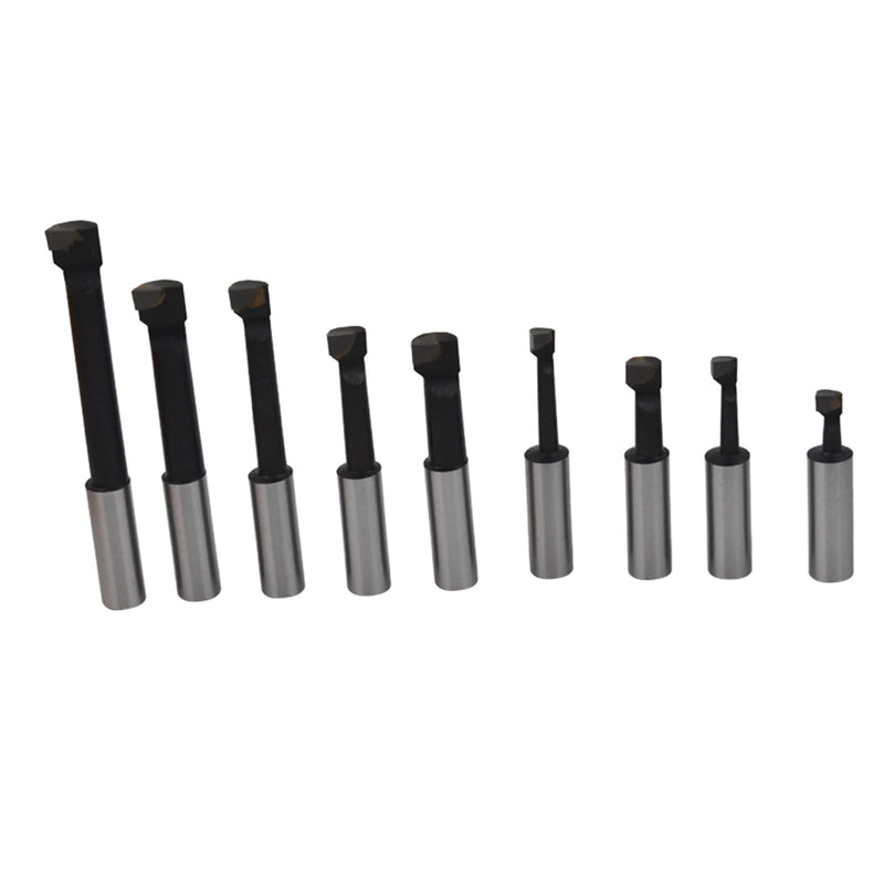 [Australia - AusPower] - 1/2 Inch Shank Boring Bar Set C6 9Pcs Carbide Tipped Bars Lathe Tool 
