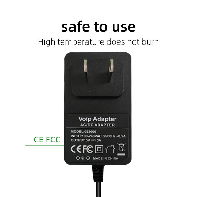 [Australia - AusPower] - dc 5v Power Supply 5vPower Supply is Compatible with The Polycom IP Phones VVX 150, 250, 350, 450, 2200-48872-001, and 1465-48871-001. 