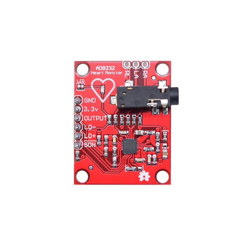 ECG Module AD8232 ECG Measuring Coil Heart Rate Sensor Module Kit ECG Monitoring Sensor for Arduino with DuPont Cable