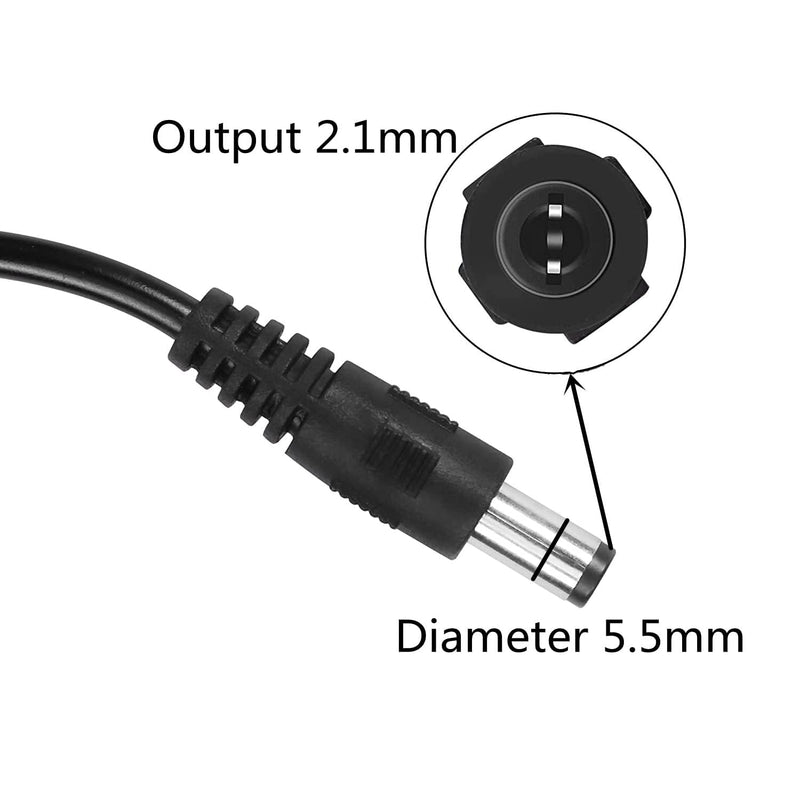 Gebildet DC 5V to DC 12V USB Voltage Step Up Converter Cable Power Supply USB Cable with DC Socket 5.5 x 2.5 mm or 5.5 x 2.1 mm, USB 5V to DC 12V Cable (100cm) USB to DC