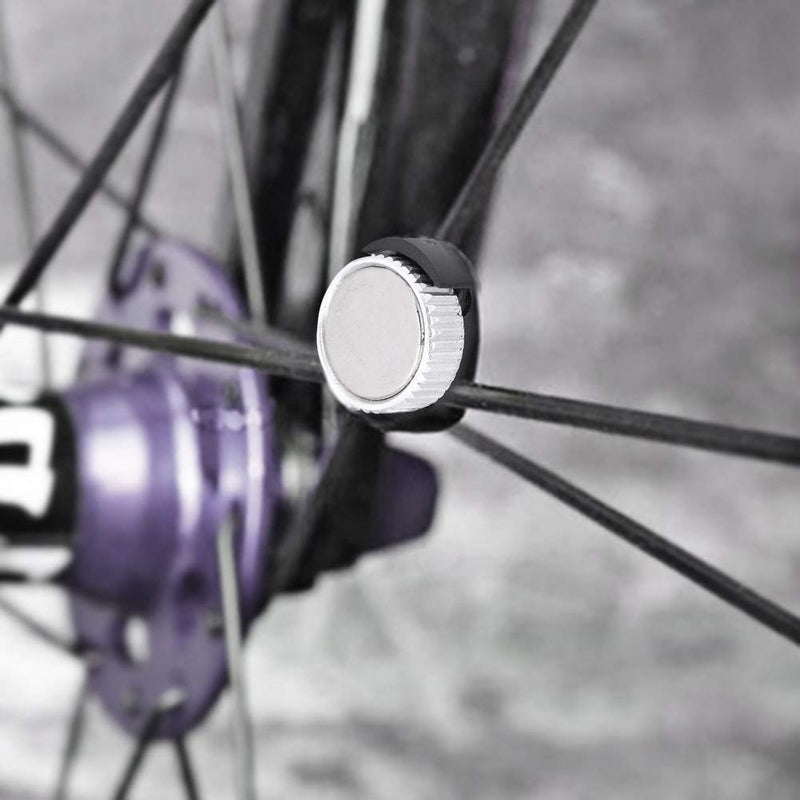 Wireless Bicycle Speedometer Sensor, Easy Spoke Mounting Odometer Black for Cyclists, Mountain Bikers and Daily Rides