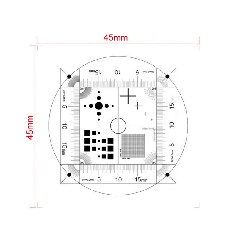 Ubric Microscope Micrometer Calibration Part, Microscope Measurement Calibration Film with Flexible PET for Accurate Measurements