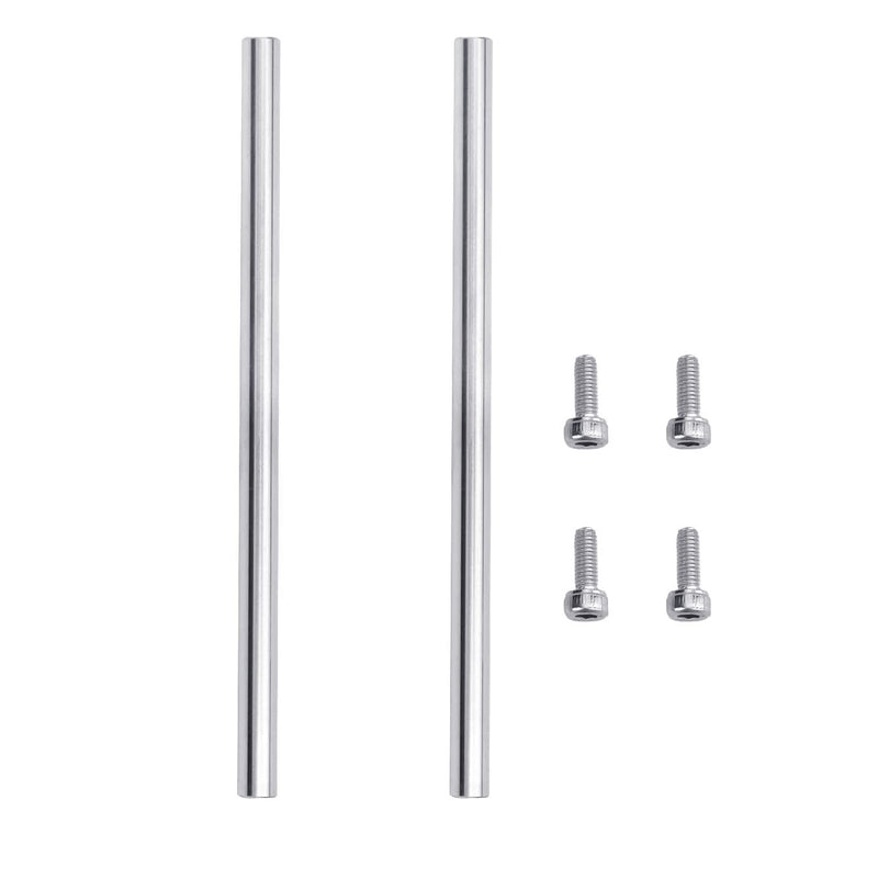 [Australia - AusPower] - [2pcs/Pack] 8 x 600mm Linear Motion Rod Shaft Guide, 2PCS End Hollow Linear Steel Rods with Screws for 3D Printer and CNC Machine (Inner Hole Dia 4mm) (End Hollow Inner Hole Diameter: 4mm, 8 x 600mm) End Hollow Inner Hole Diameter: 4mm 
