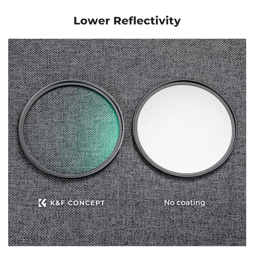 K&F CONCEPT 52mm Black Diffusion 1/8 Mist Cinematic Effect Lens Filter