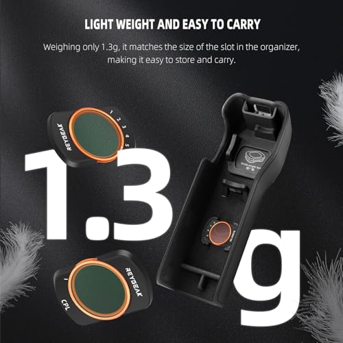 JDB for DJI OSMO Pocket 3 ND CPL Filters Set,3 Pack(CPL+VND 1-5 Stops Filter+1/4 Black Diffusion Filters) Polarizing Neutral Density Filters,Multicoated HD Optical Glass.