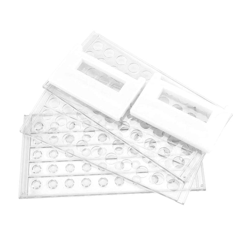[Australia - AusPower] - Plastic Test Tube Rack for 15/18 mm Tubes, Hole Diameter is 18.7mm, Holds 50, Detachable, Karter Scientific 208U2 (Pack of 1) 15/18mm Pack of 1 