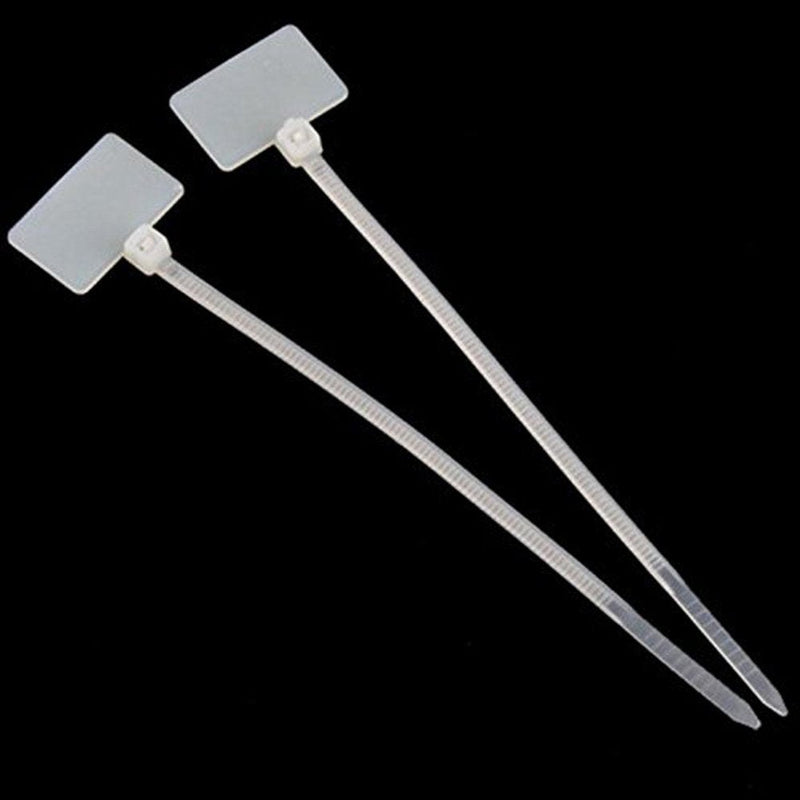 1000 Pcs Write on Tags Wire Zip Ties Cable Mark Tags Nylon Power Marking Label (1000pcs) 1000Pcs
