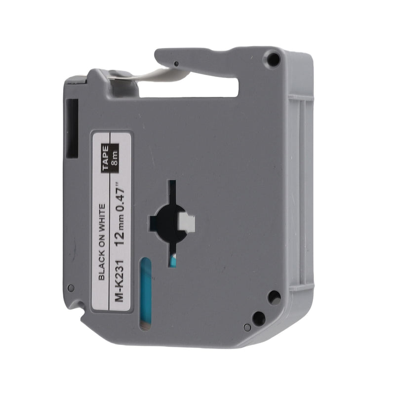 Jeffergarden 12mm Label Tape, PET Material Alcohol with Strong Adhesion for Label Printer PT 65 PT 70 PT 80