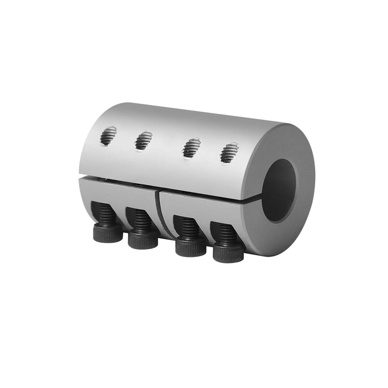 [Australia - AusPower] - 8mm to 8mm Aluminum Rigid Clamp-On Shaft Coupling, 32mm Diameter x 45mm Length, Motor Shaft Connector for CNC Machines, 3D Printers, and DIY Encoders Bore 8mm to 8mm 1 