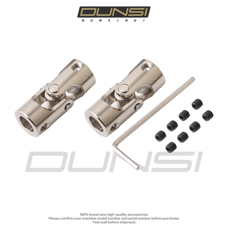 [Australia - AusPower] - 2Pcs Universal Motor Joint Shaft Coupling with Screws (Joint Shaft Coupling, 8mm to 8mm) 