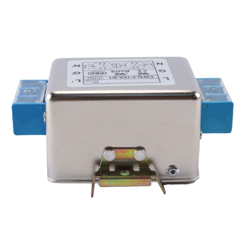 CW4L2-10A-S EMI Filter, 10A 50/60Hz 230V Single Phase Filter, for Suppressing Continuous Intermittent Pulse Intermittent Impulse Interference
