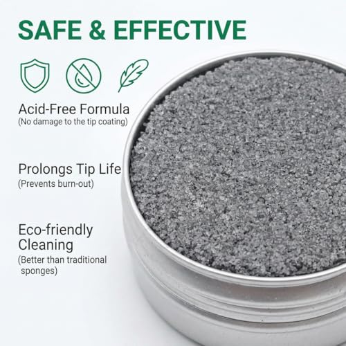 Soldering Tip Cleaner 30 g Reactivator Paste, Soldering Tips Activator for Removing Oxidation and Black Coating, Cleaning and Care Paste for Soldering Iron Tips, Quick Re-tinning