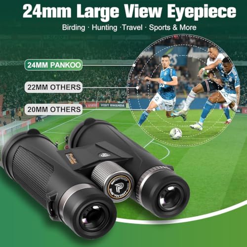 Pankoo 20x55 Binoculars for Adults High Powered,Convenient Waterproof Dark