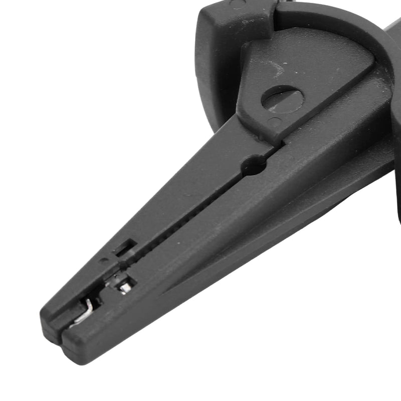 [Australia - AusPower] - Insulated Battery Clamp 20mm Opening 600V to 1000V/10A Current Test Clip for Car Trucks Electrical Projects (Black) Black 