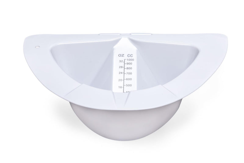 [Australia - AusPower] - Graduated Specimen Collector Pans 32oz - Urine Measuring Container, Smooth High Gloss, Transparent, Pour Spout, Flat Bottom, Durable for Healthcare & Home Use (2, 32oz) 2 